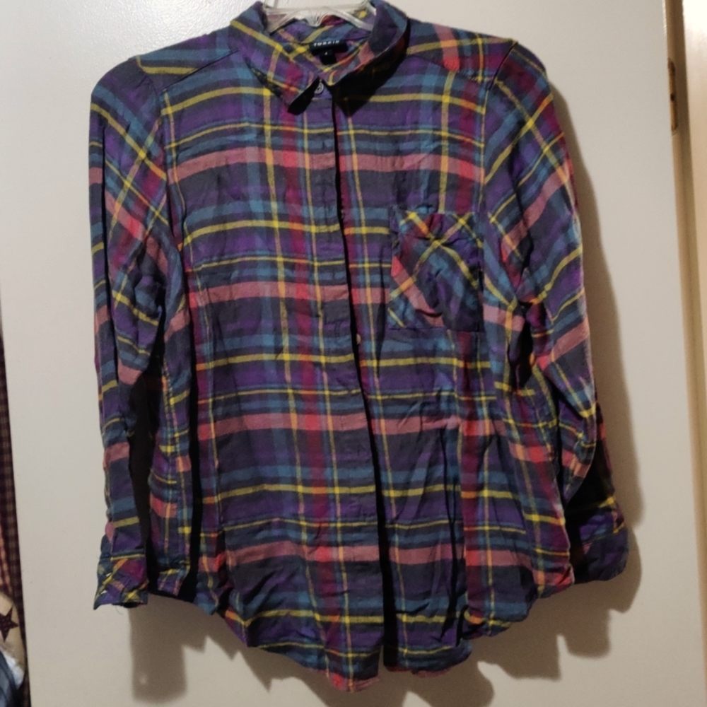 Womens Torrid Flannel Button Up